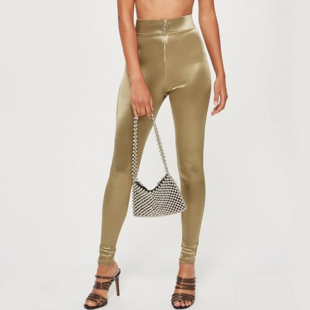 Topshop Disco Leggings Lightening Blue 🔵